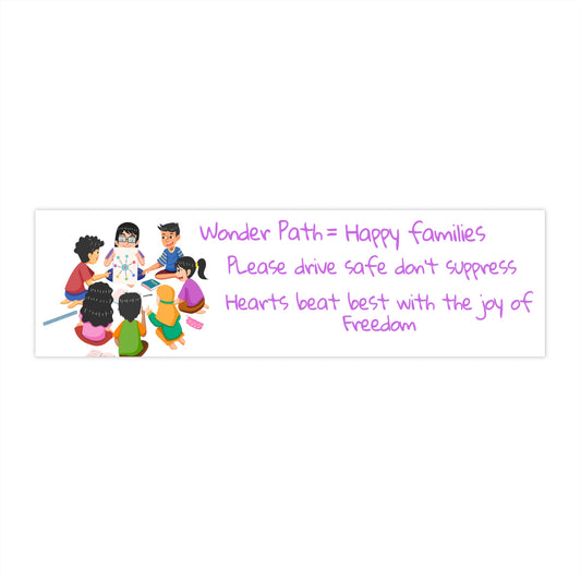Joyful Family Bumper Stickers for Safe Driving, Car Décor, Freedom Messages, Family Car Stickers, Kids & Parents