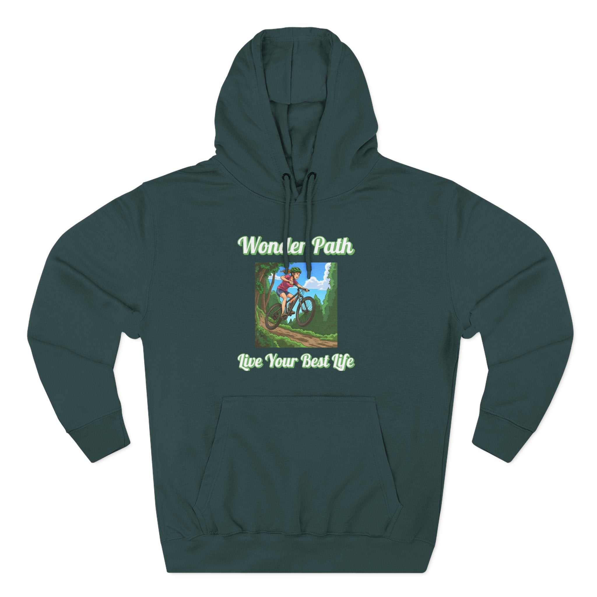 Inspirational Hoodie:  " Wonder Path, Live Your Best Life"