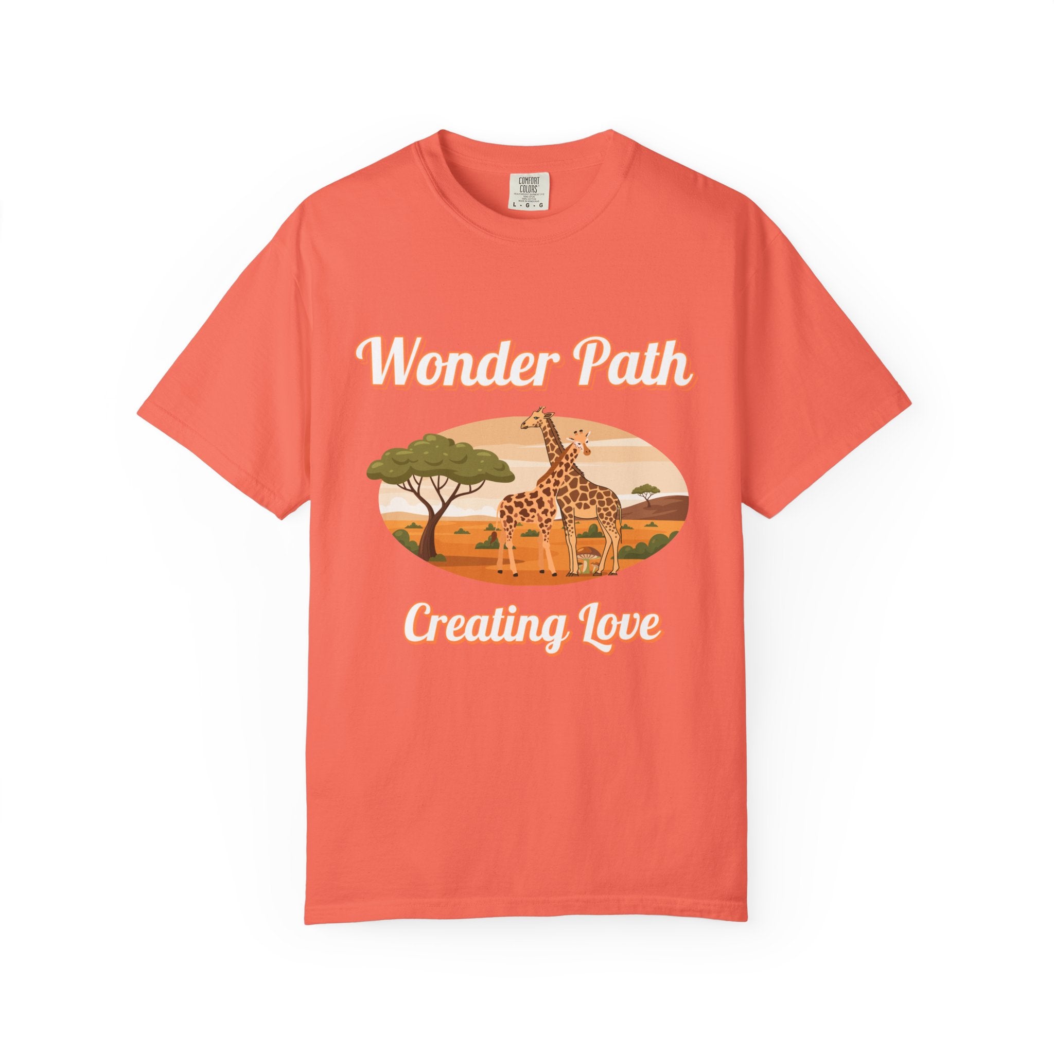 Giraffe Safari «Wonder Path Creating Love» T-Shirt